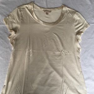 Cream Banana Republic Luxe T-shirt
